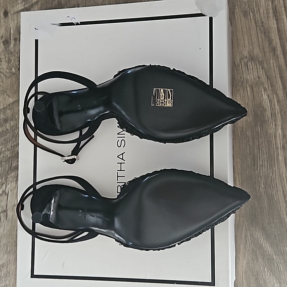 TABITHA SIMMONS SEN FLORET LACE SLINGBACK PUMPS 36B - Picture 7 of 14